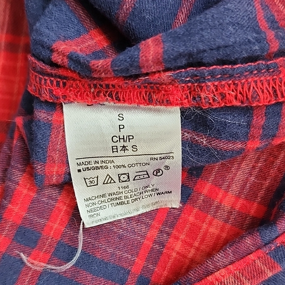 GAP Red and Blue Plaid Blouse - Picture 6 of 8